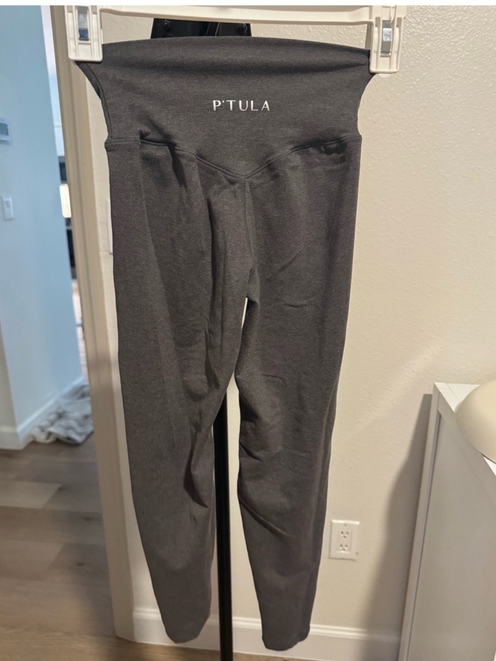 P'tula Charcoal Gray High-Waist Leggings